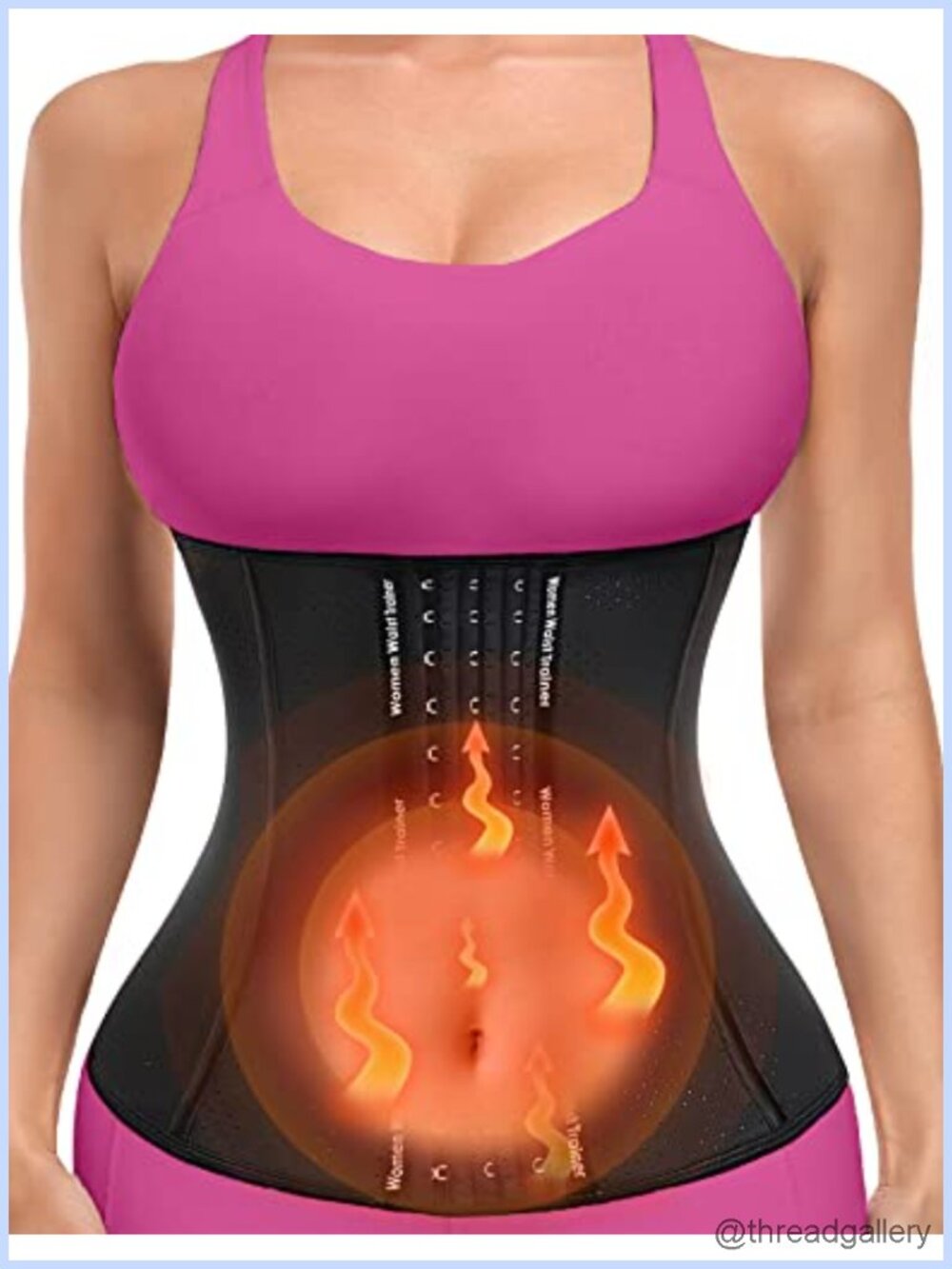 Latex Waist Trainer Corset Body Shaper with Steel Bones and Extender